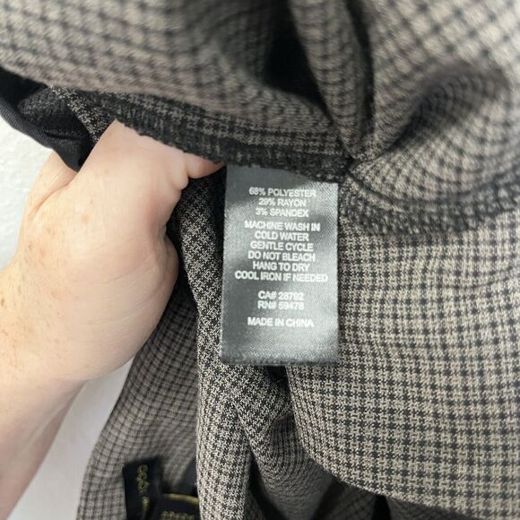 House of Harlow 1960 | Plaid Slit Trouser Work Pants Brown Size 12 Career EUC - Picture 6 of 7